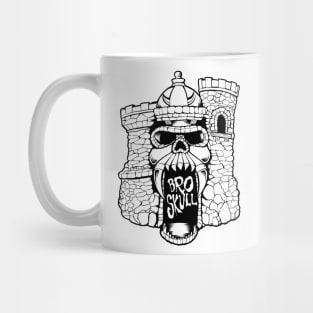 Broskull Logo V.2 Clear Castle with White Letters Mug